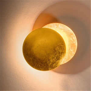 Bedroom LED Creative Moon Concept Solar Eclipse Wall Light