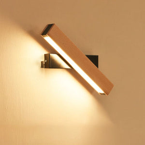 Modern Adjustable Wooden LED Wall Lamp for Home Decor