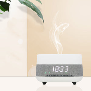 Clock Aromatherapy Humidifier Home Office Time