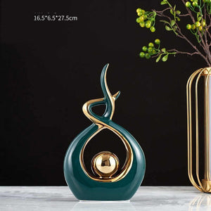 Home Modern Minimalist Ceramic Ornaments Light Luxury