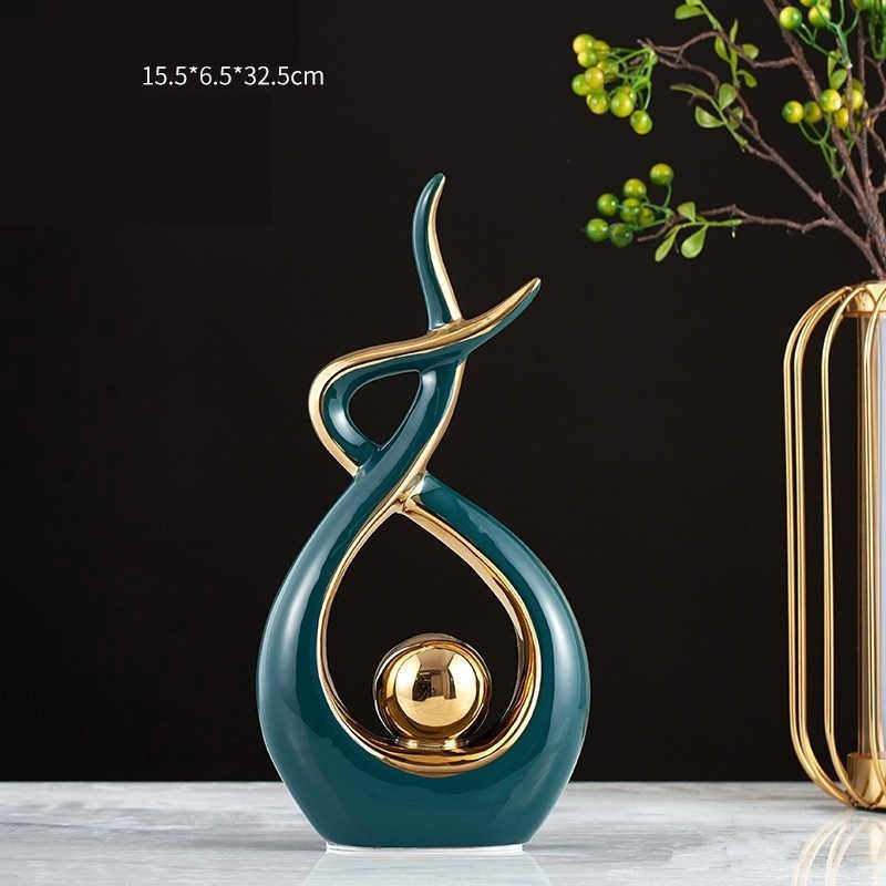 Home Modern Minimalist Ceramic Ornaments Light Luxury