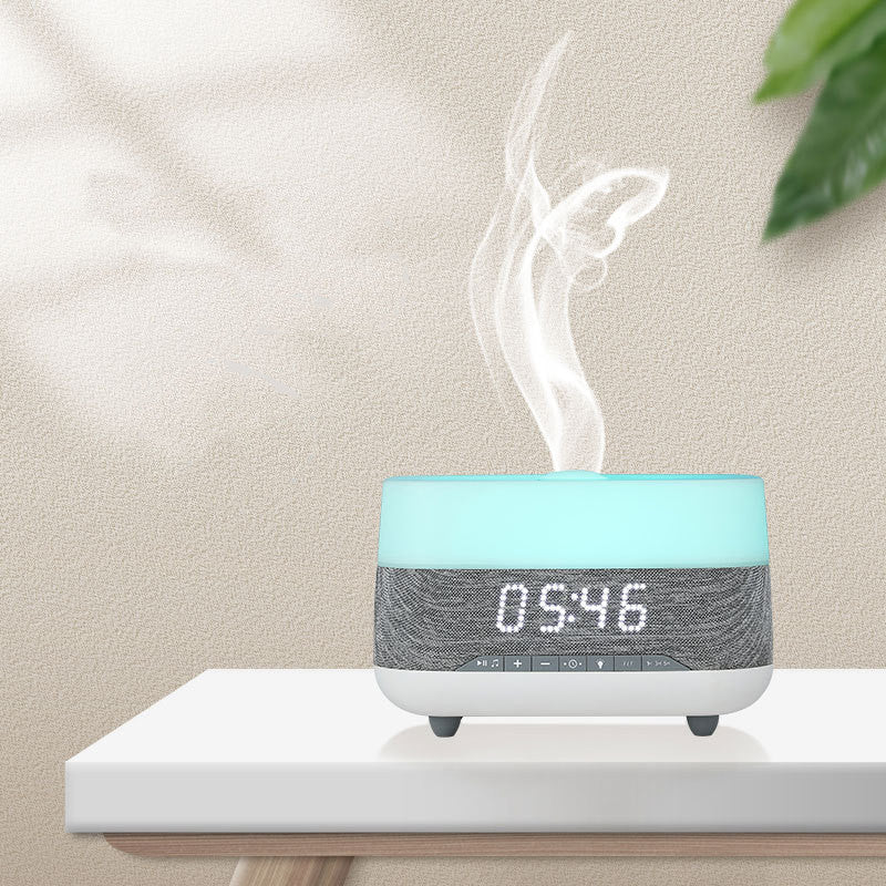 Clock Aromatherapy Humidifier Home Office Time