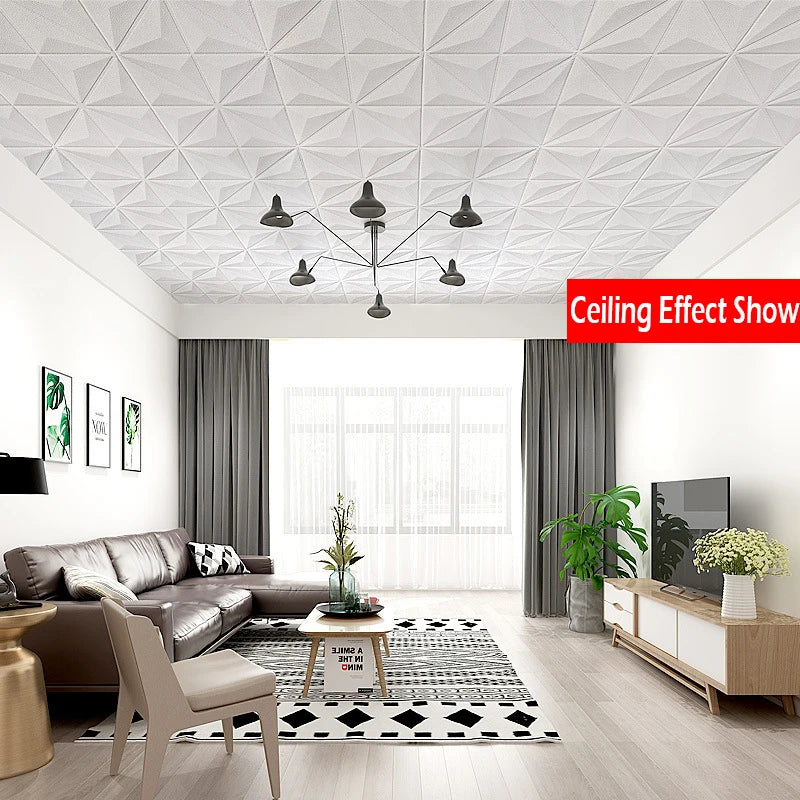 35x35cm 3D Waterproof Wall Stickers – Peel and Stick Bedroom & Ceiling Decor