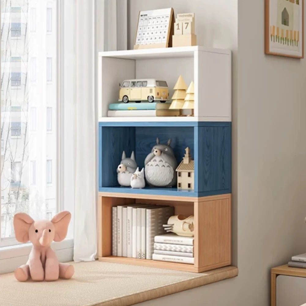 Simple Modern Floor Bookshelf – Storage Shelf for Home