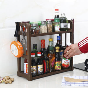 Multilayer Kitchen Storage Shelving for Kitchen Supplies